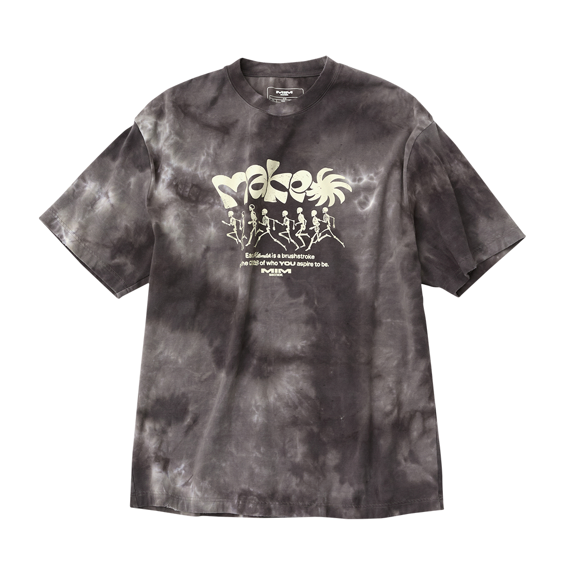 엠아이엠 스컬런 티셔츠 차콜 그레이(MIM Skullrun T-shirt Charcoal Grey)