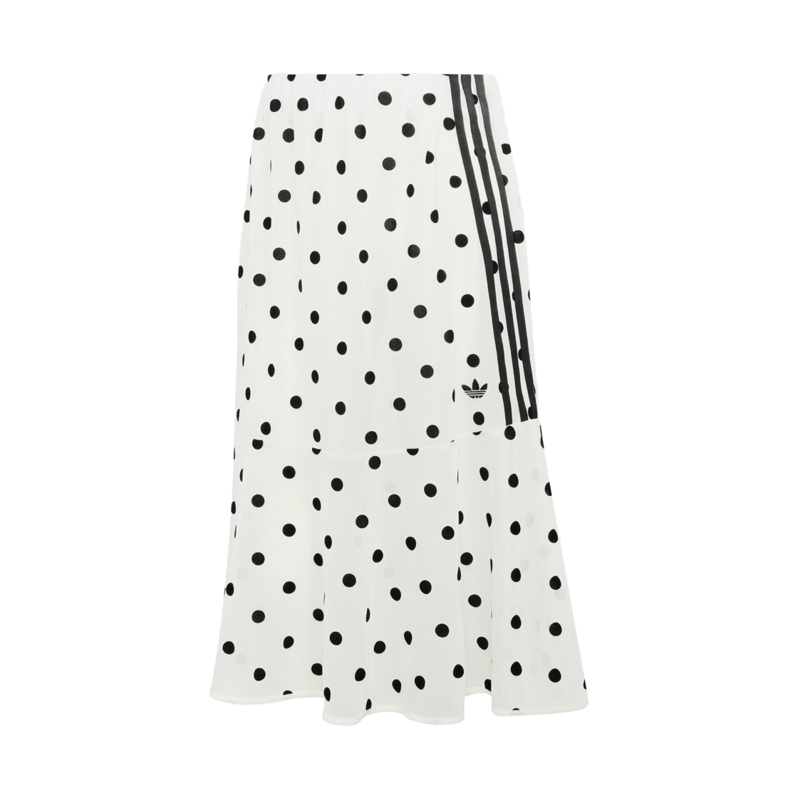 (W) 아디다스 오리지널스 시어 폴카 닷 스커트 오프 화이트 - US 사이즈((W) Adidas Originals Sheer Polka Dot Skirt Off White - US Sizing) - 1
