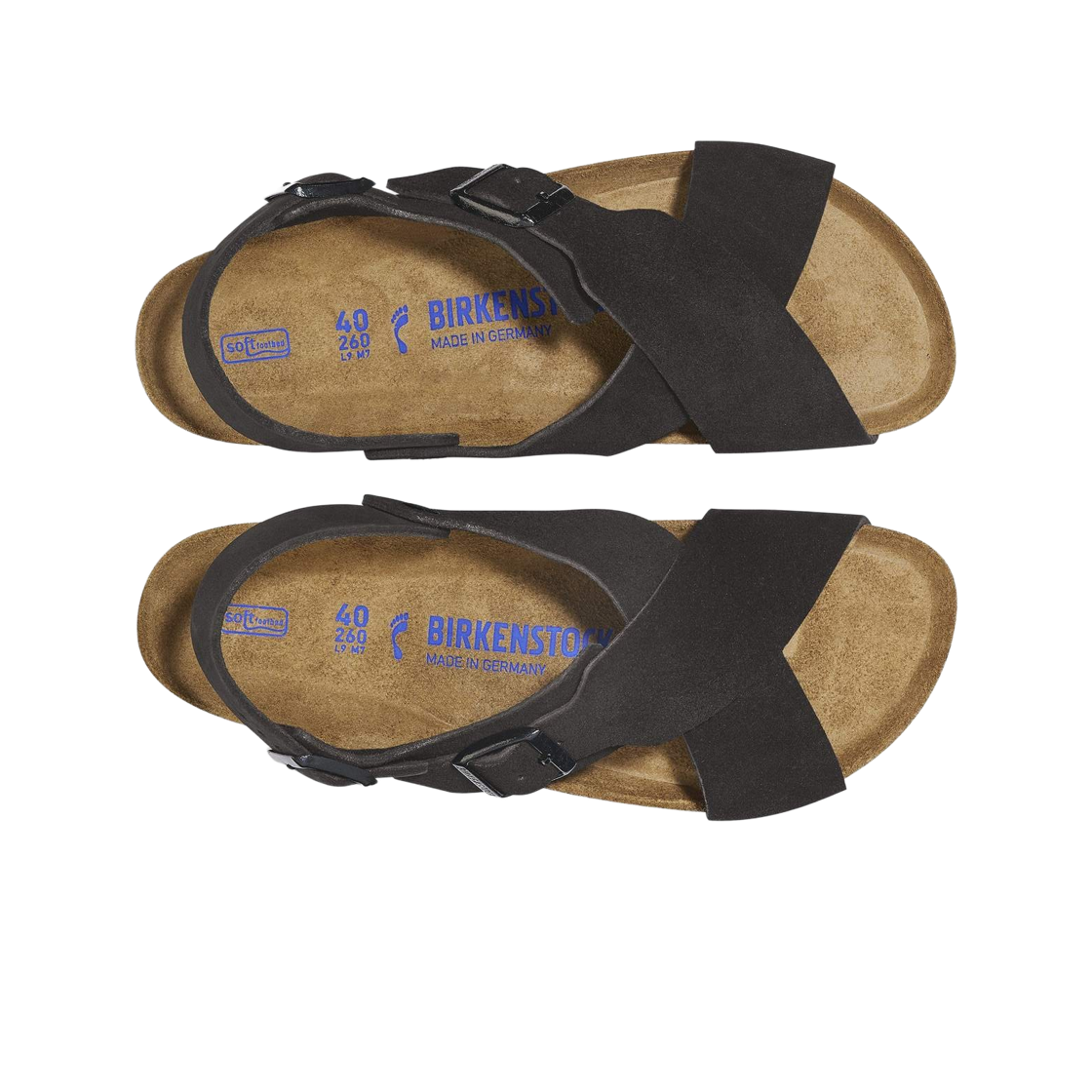 (W) 버켄스탁 툴룸 2 누벅 레더 스웨이드 블랙 - 내로우((W) Birkenstock Tulum II Nubuck Leather Suede Black - Narrow) - 2