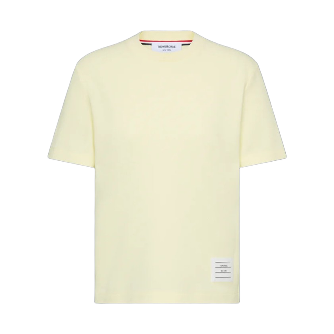 FJS207A-00050-740 (W) Thom Browne Classic Pique 4-Bar T-Shirt Yellow