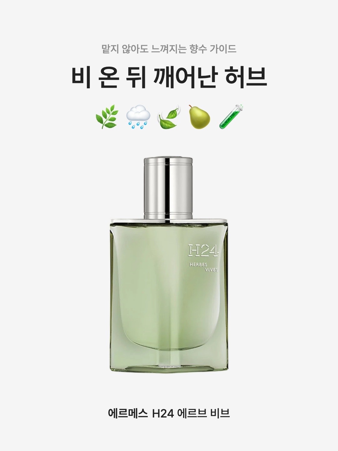 Hermes H24 Herbes Vives Eau de Parfum - Limited Edition Gift Set, Hermes H24 Herbes Vives Eau de Parfum 30ml 착용 스타일 - 1