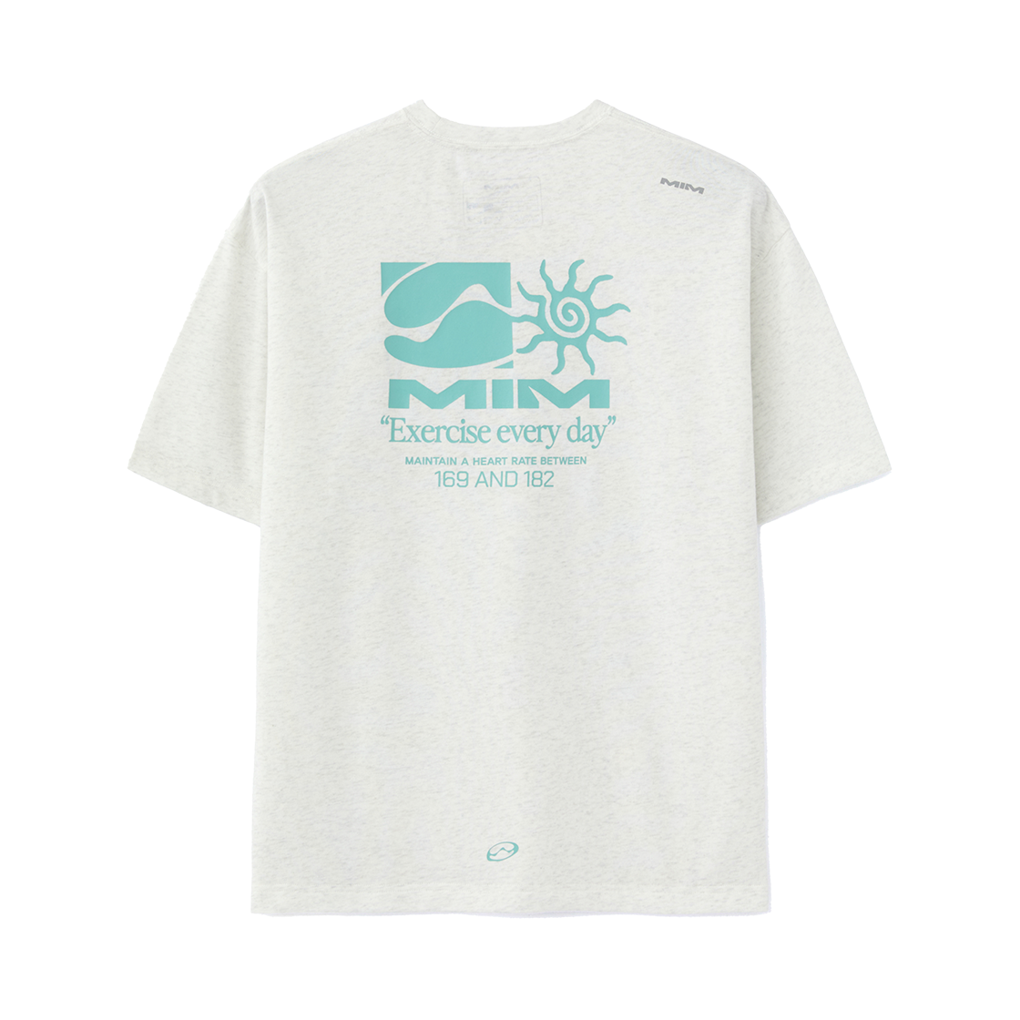 엠아이엠 선하트레이트 티셔츠 라이트 그레이(MIM Sunheartrate T-shirt Light Grey)