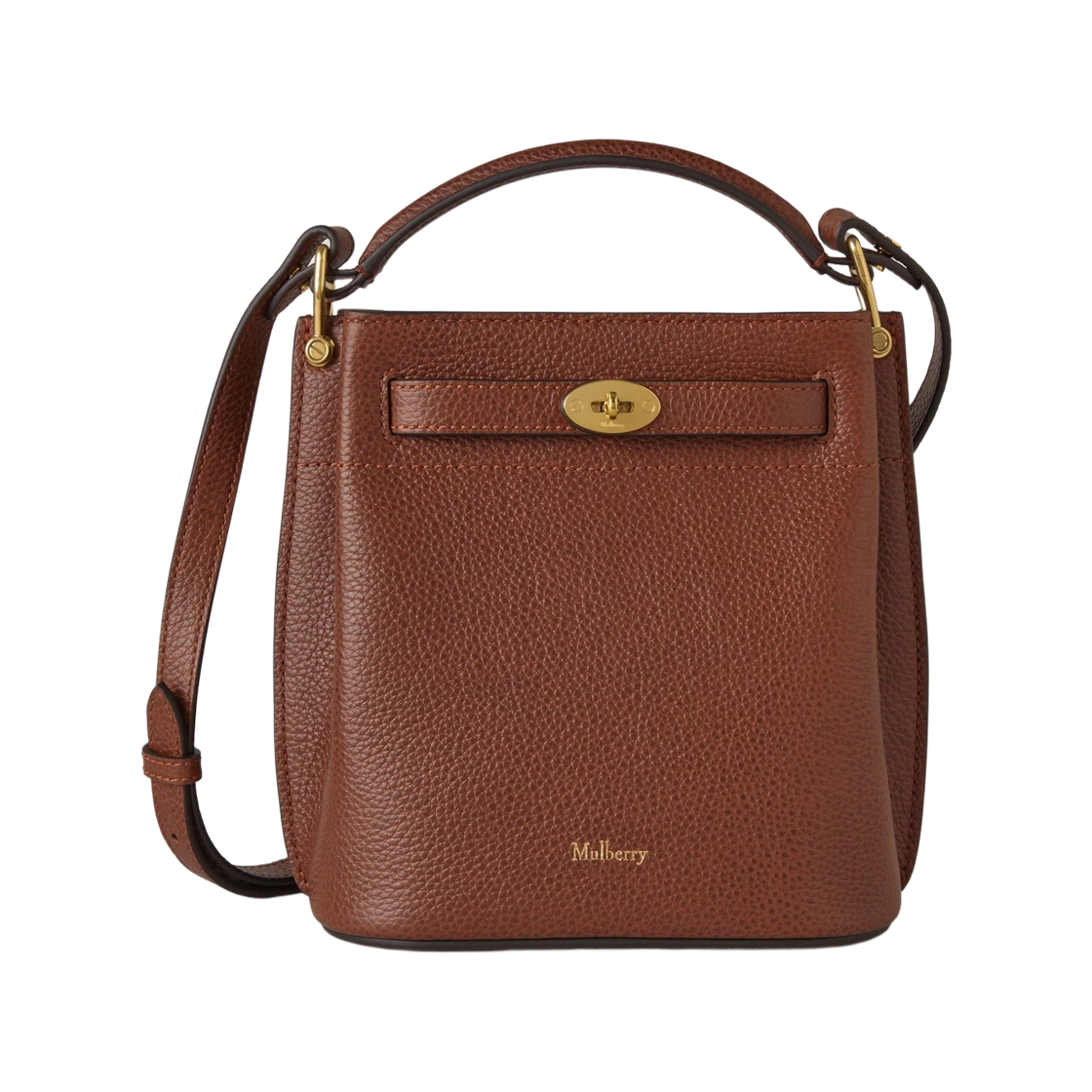 멀버리 스몰 클래식 그레인 미니 이즐링턴 버킷백 오크 투톤(Mulberry Small Classic Grain Mini Islington Bucket Bag Oak Two Tone)