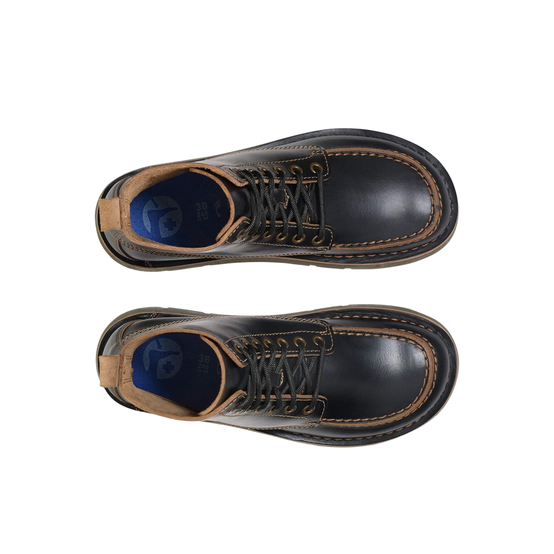 버켄스탁 버밍엄 목 오일드 레더 블랙 - 레귤러(Birkenstock Birmingham Moc Oiled Leather Black - Regular) - 2