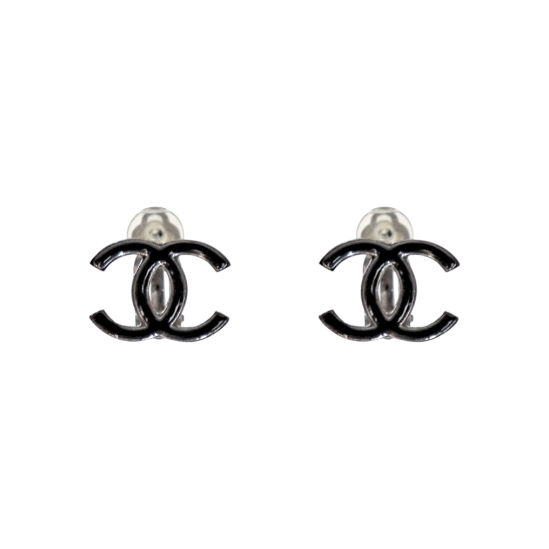 IT7KHS83QP5S Chanel Black CC Earrings