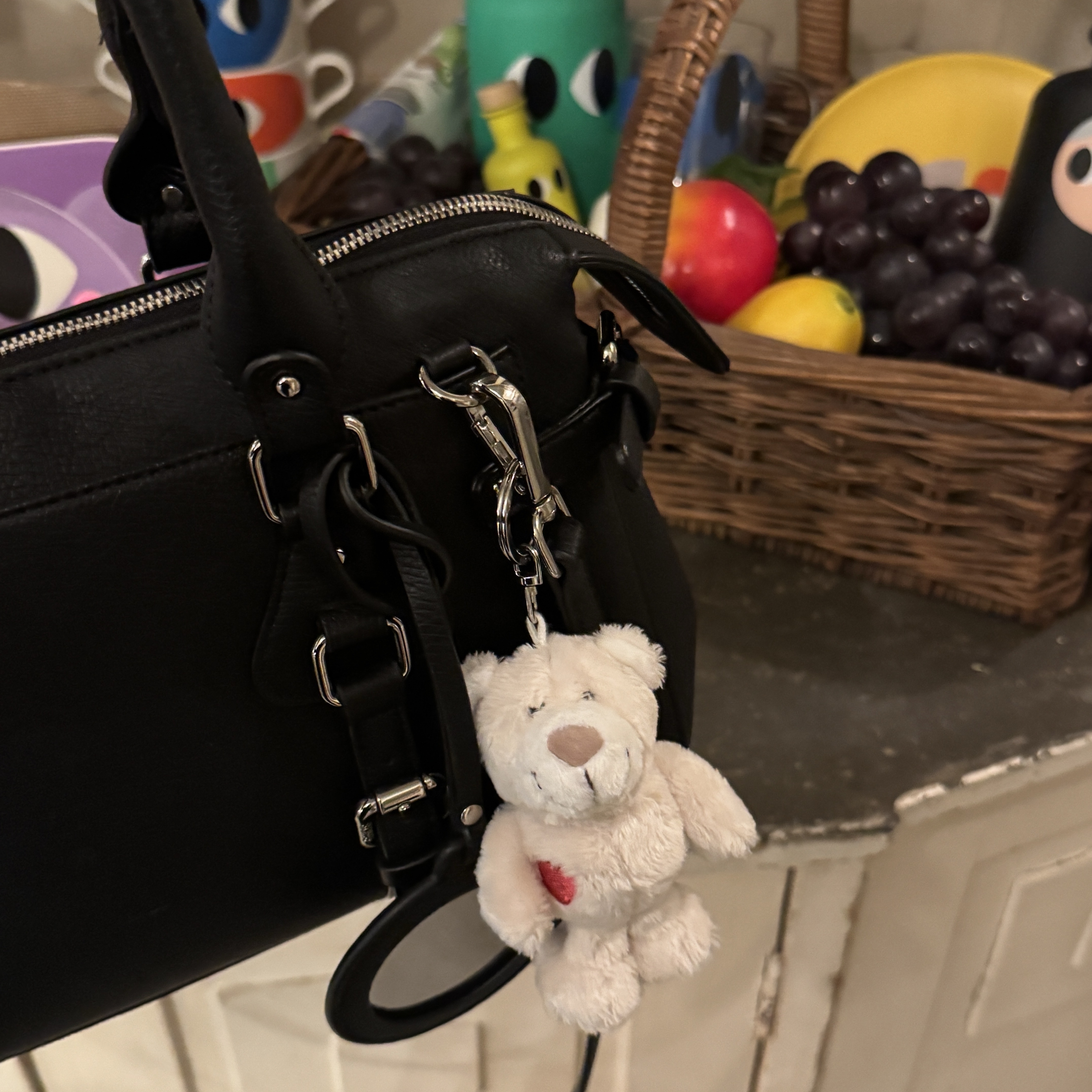 [KREAM 단독] NICI Love bear cream 10cm bb 착용 스타일 - 5