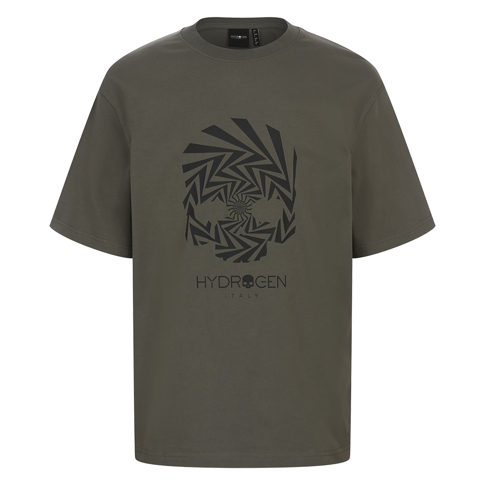 H11F2TR236 HYDROGEN Men's Thunder Bone-Z T-Shirt Khaki