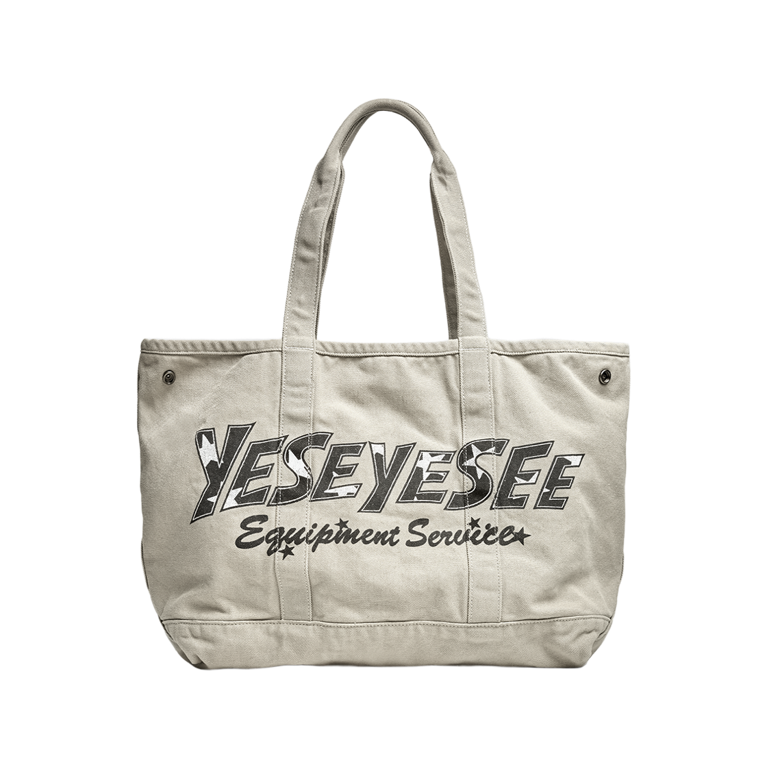 [더블적립]예스아이씨 러프 캔버스 토트백 시멘트([더블적립]YESEYESEE Rough Canvas Totebag Cement) - 1