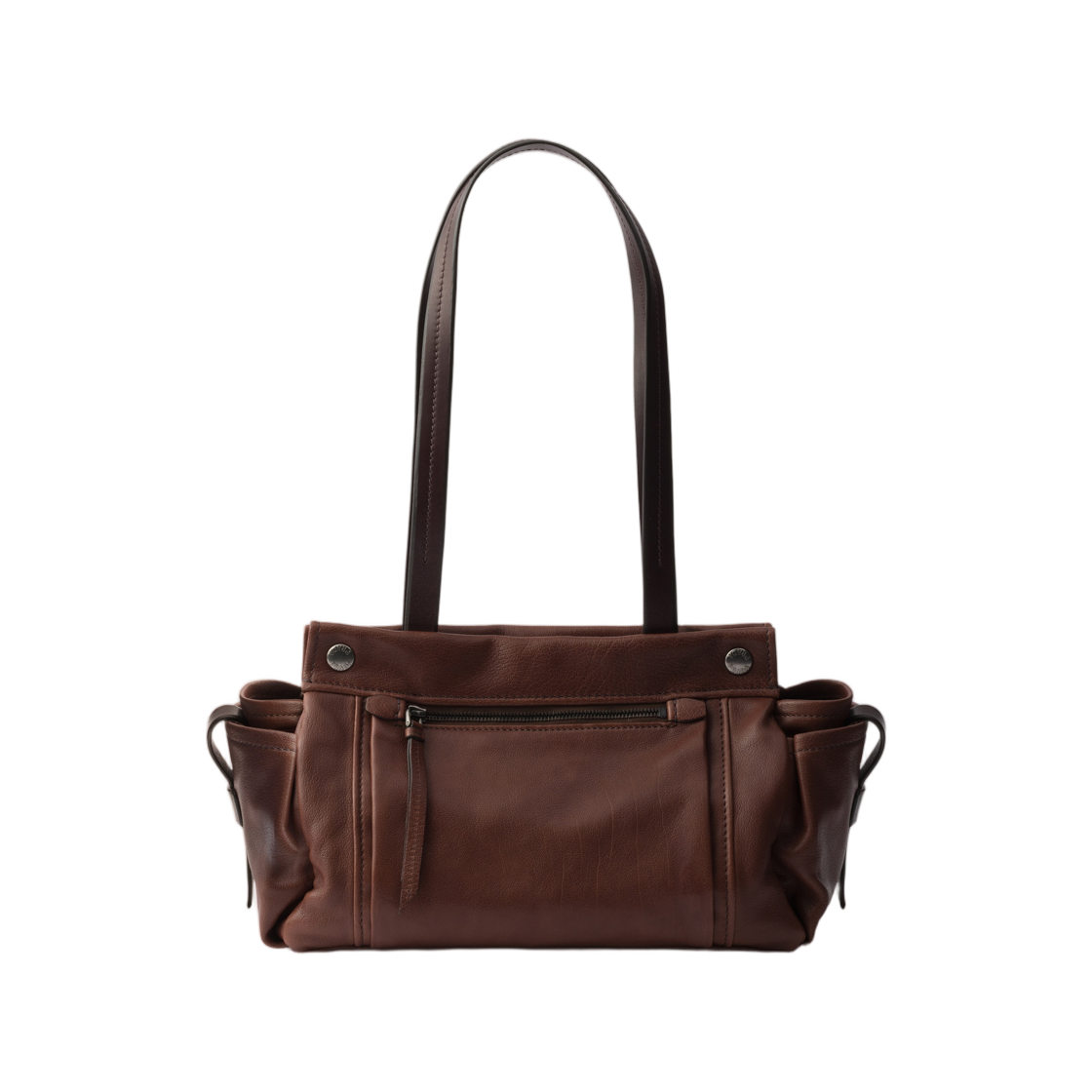 프라다 루트 미디움 레더 토트백 코코아 브라운(Prada Route Medium Leather Tote Bag Cocoa Brown) - 2