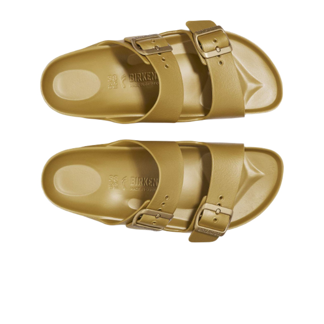 (W) 버켄스탁 아리조나 EVA 글래머 골드 - 내로우((W) Birkenstock Arizona EVA Glamour Gold - Narrow) - 2