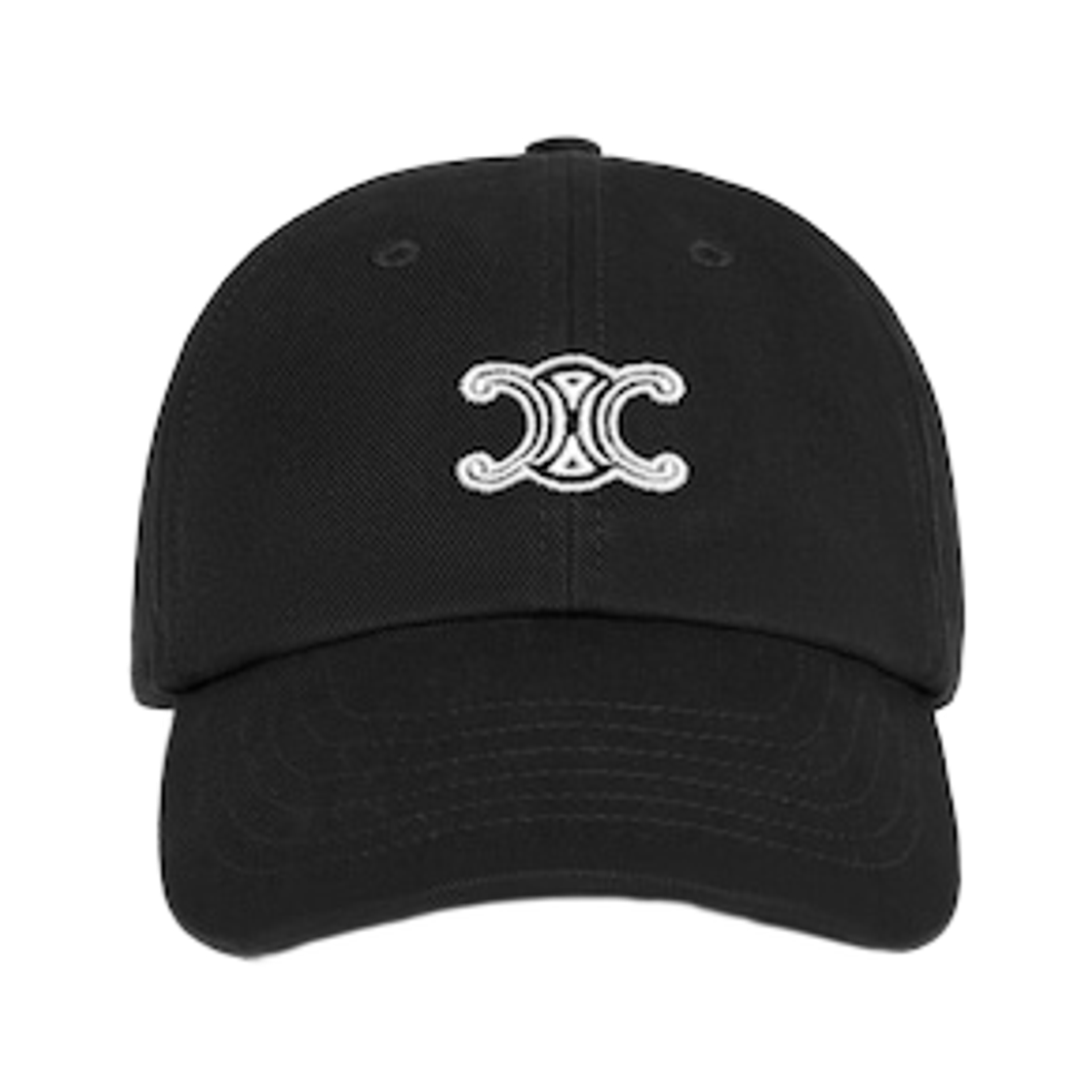 AA0HW2U74-37BW / AA0GV2U74-37BW Celine Vivienne Cap in Cotton Twill Black White