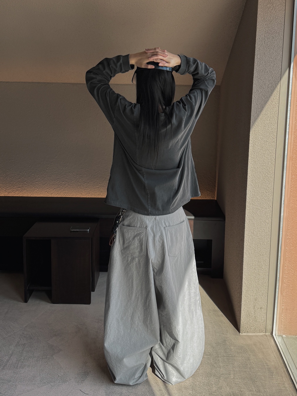 Dr. Martens Reeder Wyoming Leather Utility Shoes Black 착용 스타일 - 6