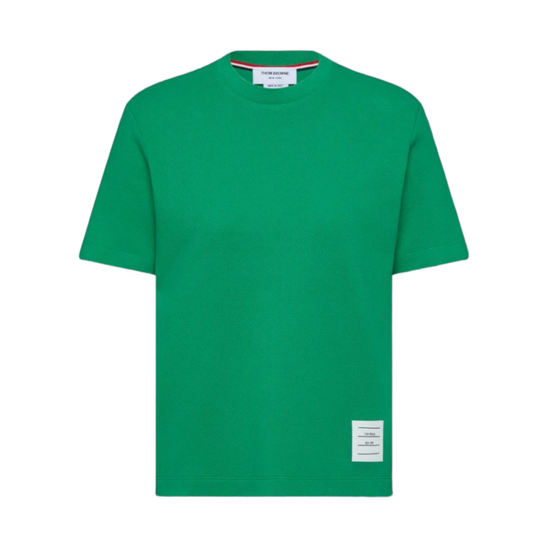 FJS207A-00050-330 (W) Thom Browne Classic Pique 4-Bar T-Shirt Light Green