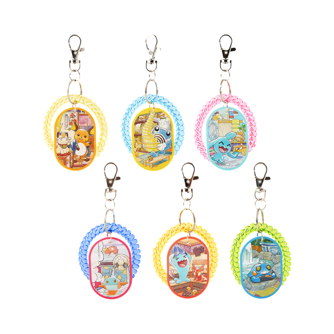 포켓몬센터 스프링 키링 컬렉션 포켓몬 찜질방 미개봉 랜덤박스 (6개입)(Pokemon Center Spring Keychain Collection Pokemon Spa Sealed Case (6 Blind Boxes)) - 1