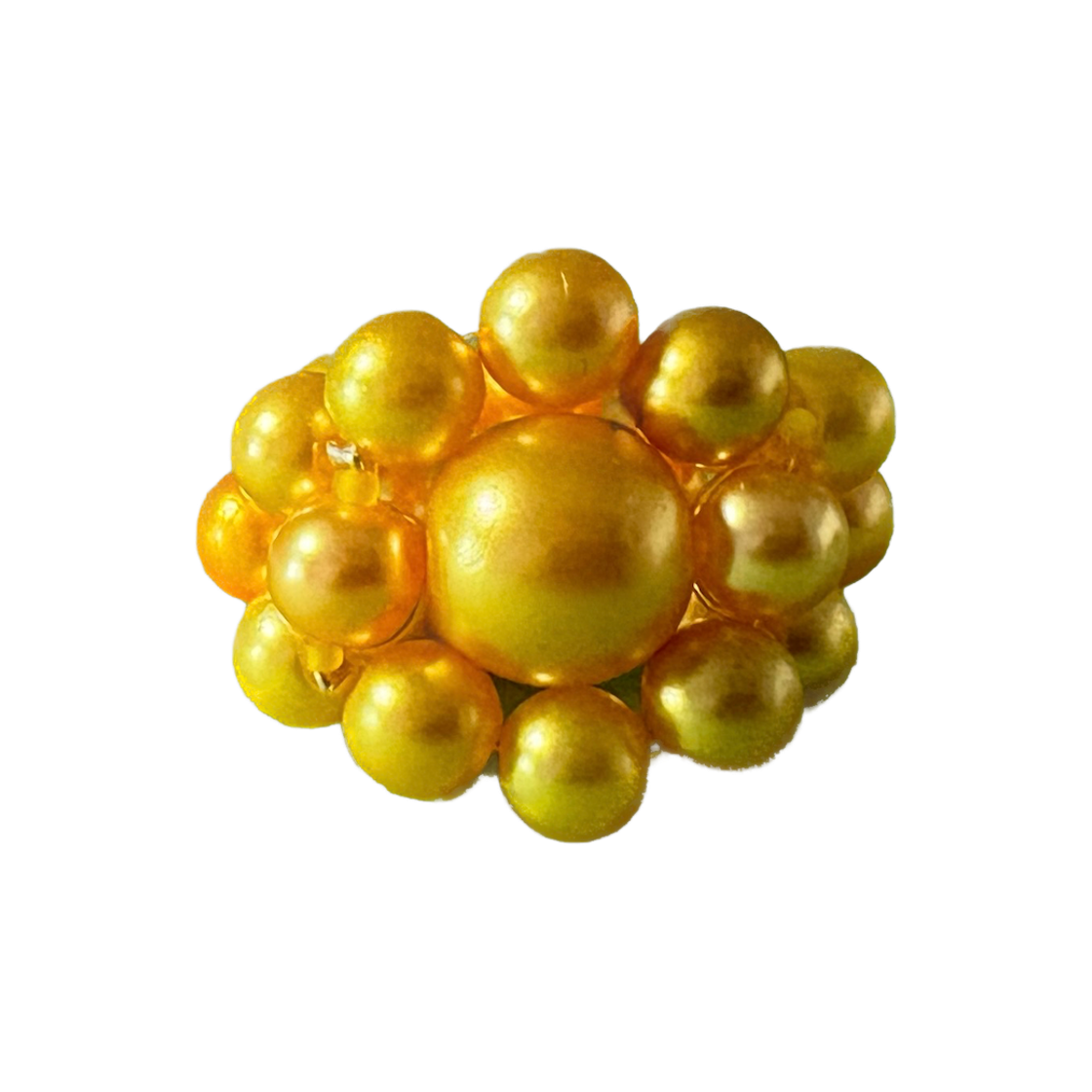 쥬얼리곽 메가플라워 링 옐로우골드