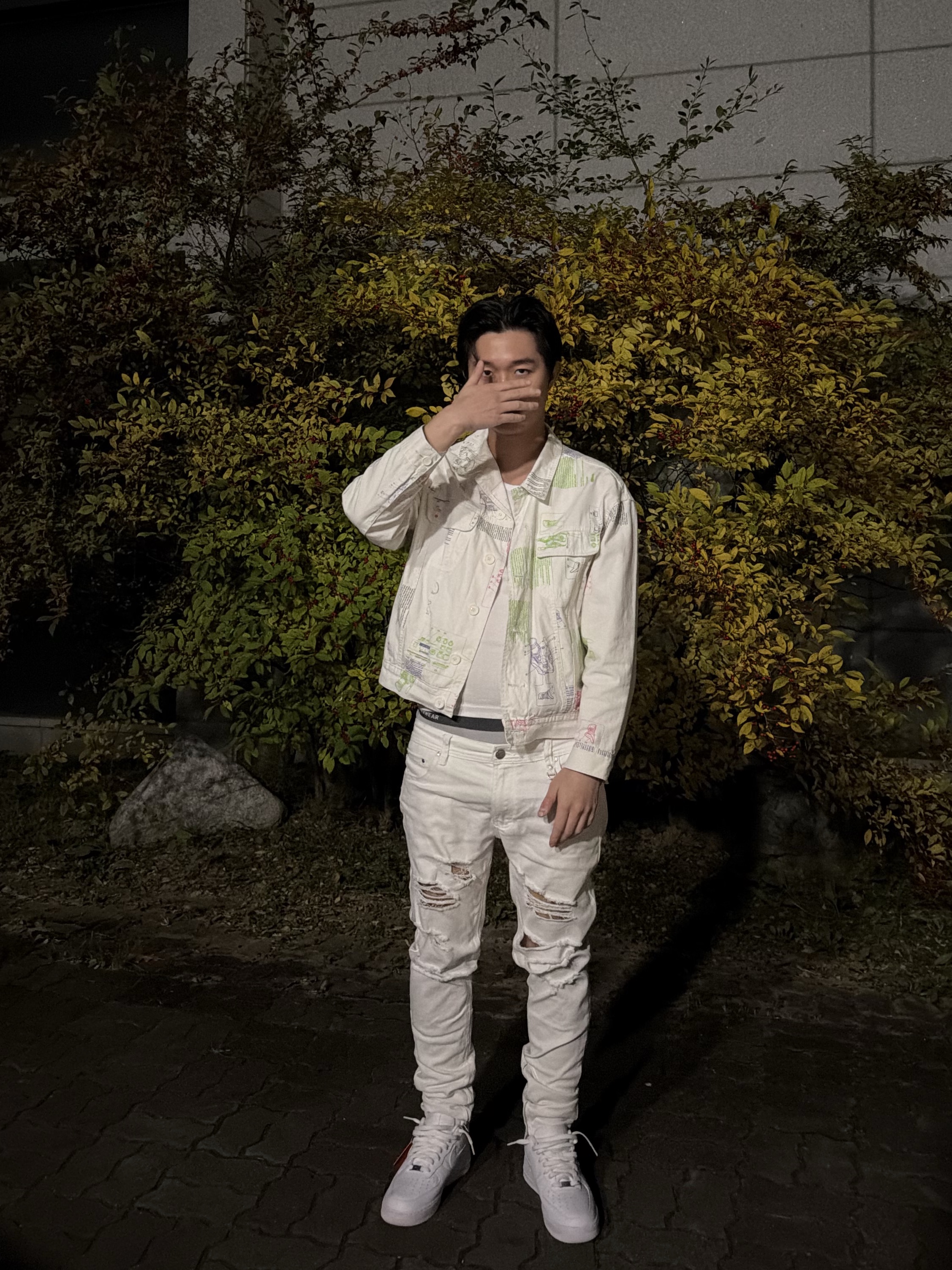 Nike Air Force 1 '07 Low White 착용 스타일 - 8