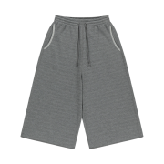 COYSEIO 038 Waffle Capri Pants Melange Grey