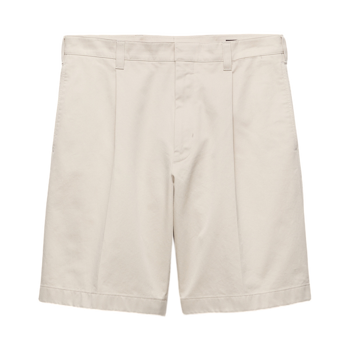 SPH530-19EQ-F0A08 Prada Cotton Bermudas Limestone