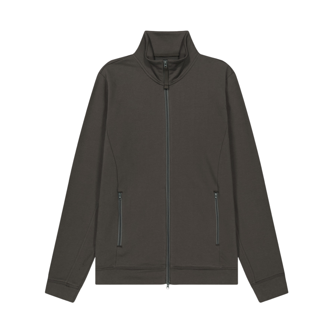 코이세이오 038 베이직 져지 집업 브라운(COYSEIO 038 Basic Jersey Zip-Up Brown)
