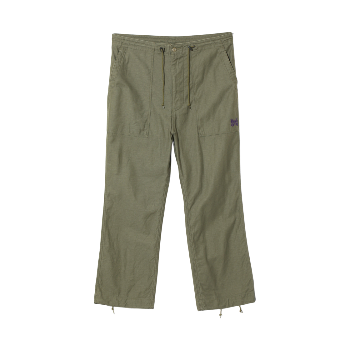 니들스 스트링 퍼티그 팬츠 리버스드 사틴 올리브(Needles String Fatigue Pants Reversed Sateen Olive) - 1