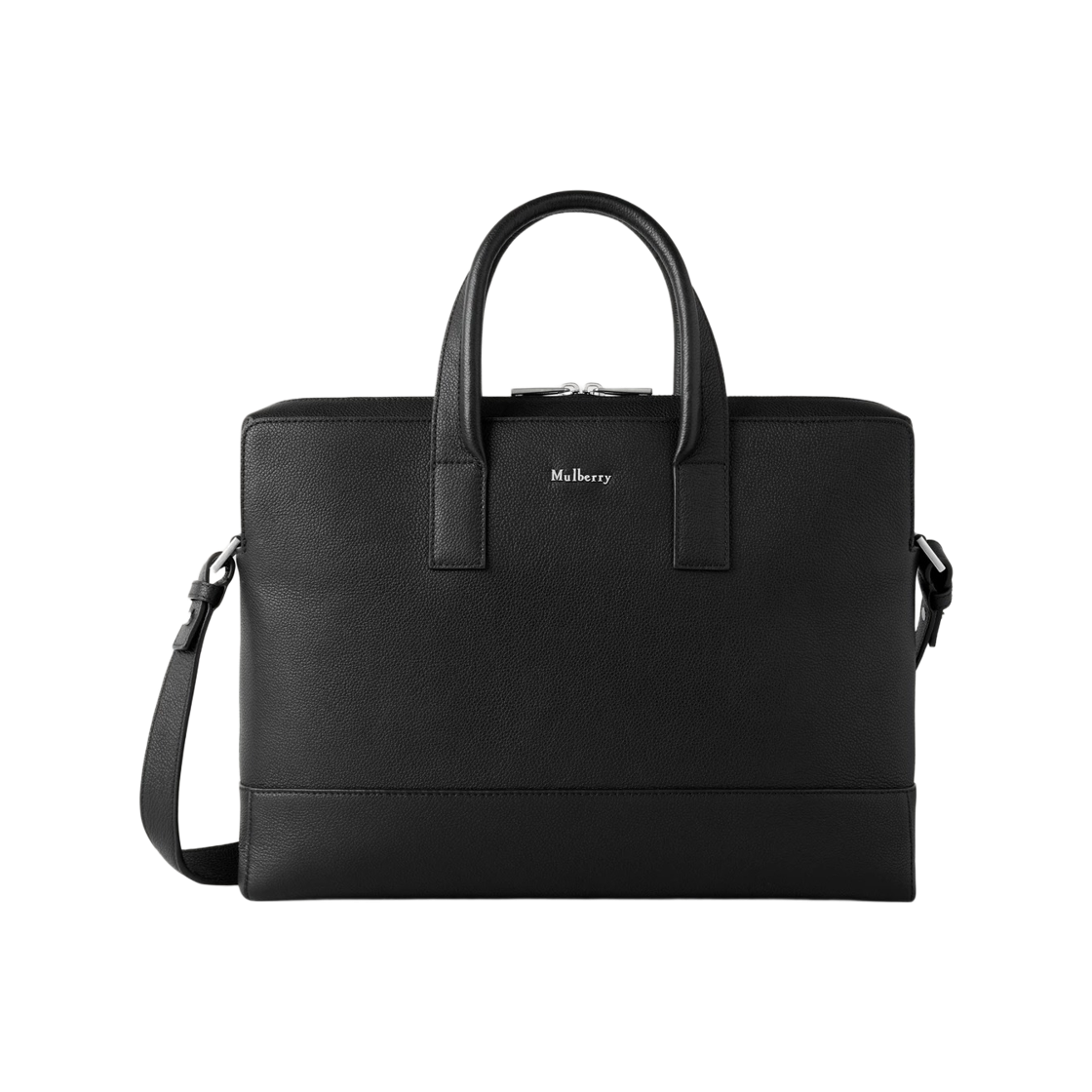 멀버리 스몰 페블 그레인 패링던 브리프케이스 블랙(Mulberry Small Pebble Grain Farringdon Briefcase Black)
