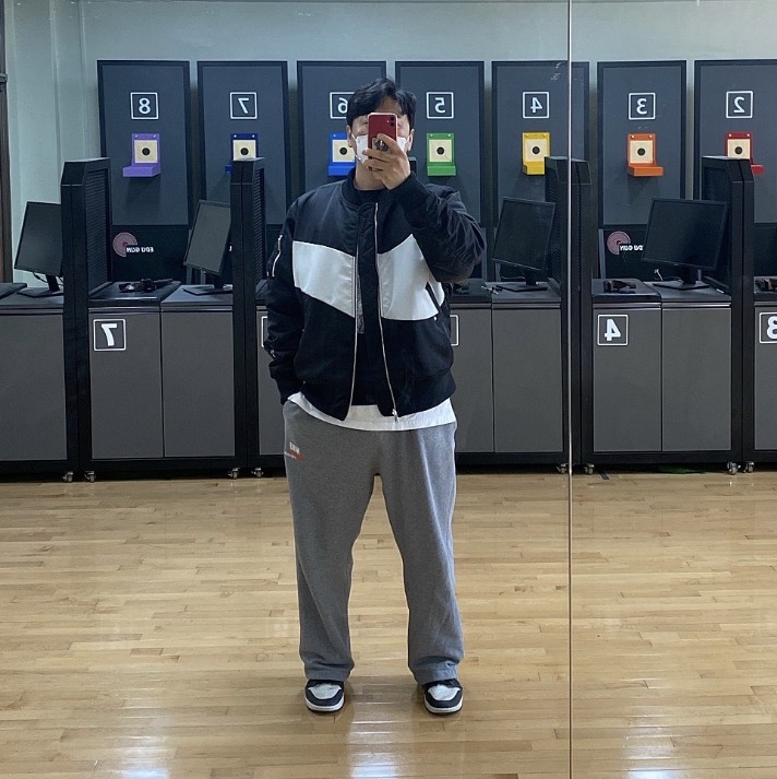 Nike NSW Trends Fleece Pants Carbon Header - Asia 착용 스타일