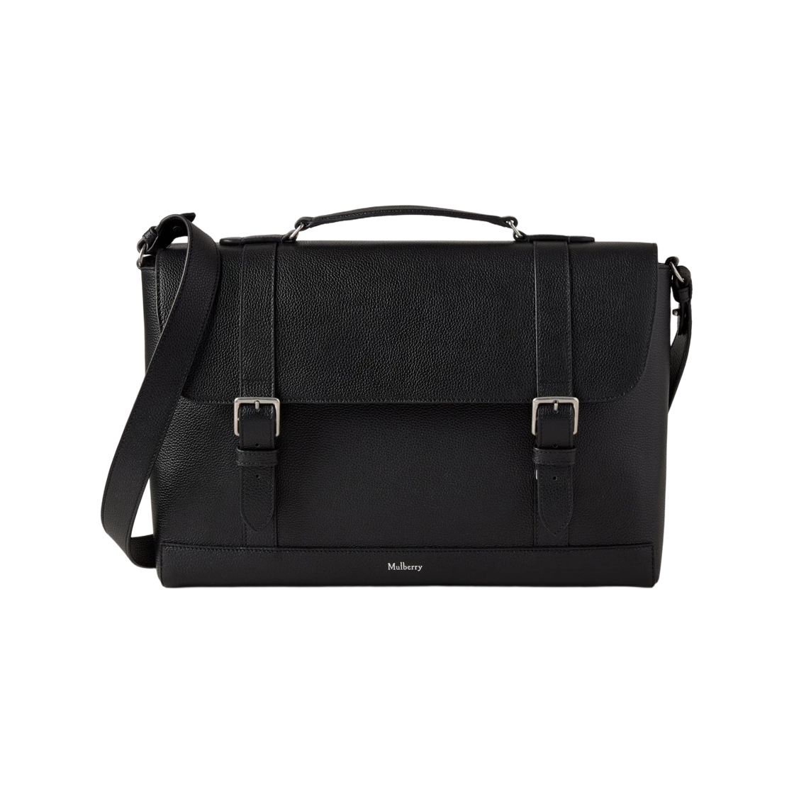 멀버리 스몰 클래식 그레인 칠턴 브리프케이스 블랙(Mulberry Small Classic Grain Chiltern Briefcase Black)