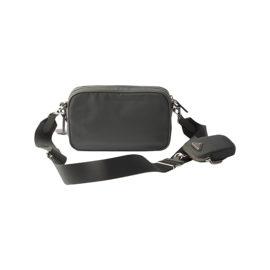 프라다 리나일론 미니 숄더백 머큐리 그레이(Prada Re-Nylon Mini Shoulder Bag Mercury Gray) - 2