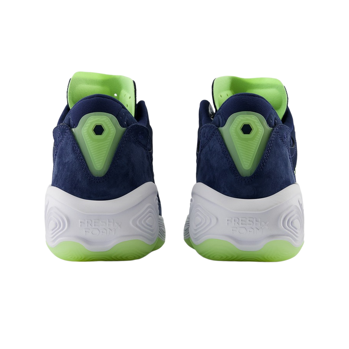 뉴발란스 프레쉬 폼 BB v2 네이비 블리치드 라임 글로우 - D 스탠다드(New Balance Fresh Foam BB v2 Navy Bleached Lime Glow - D Standard) - 3
