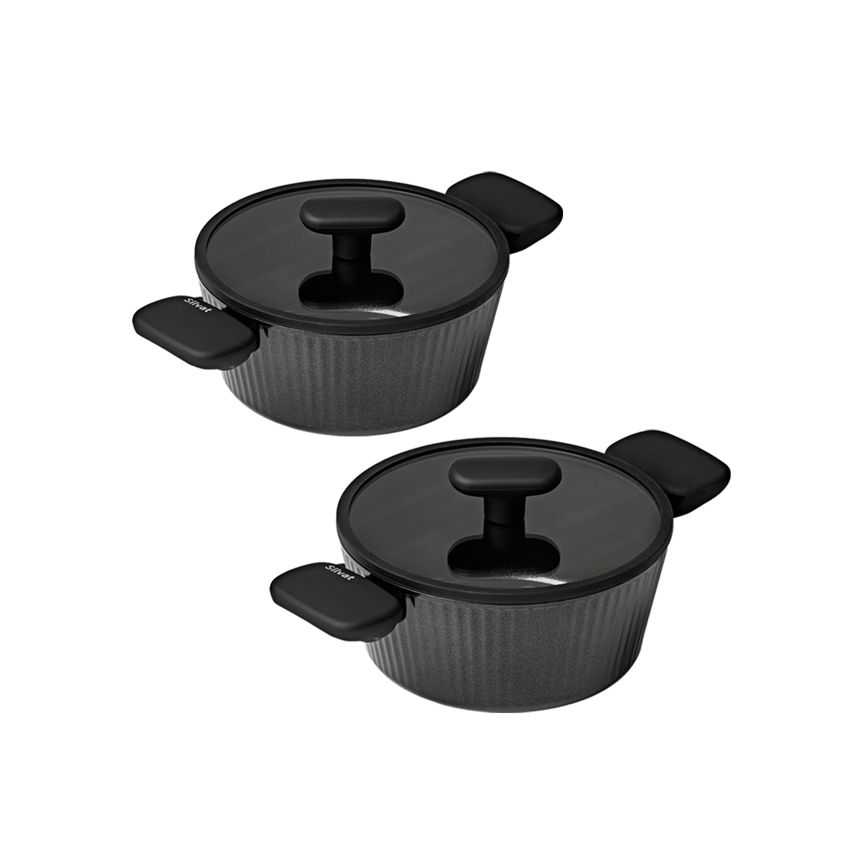 실바트 벨리나 IH 단조 냄비 2종 세트(20양수+24양수)(Silvat vellina IH forging Pot Set of 2 (20 double handle pot+24 double handle pot)) - 1
