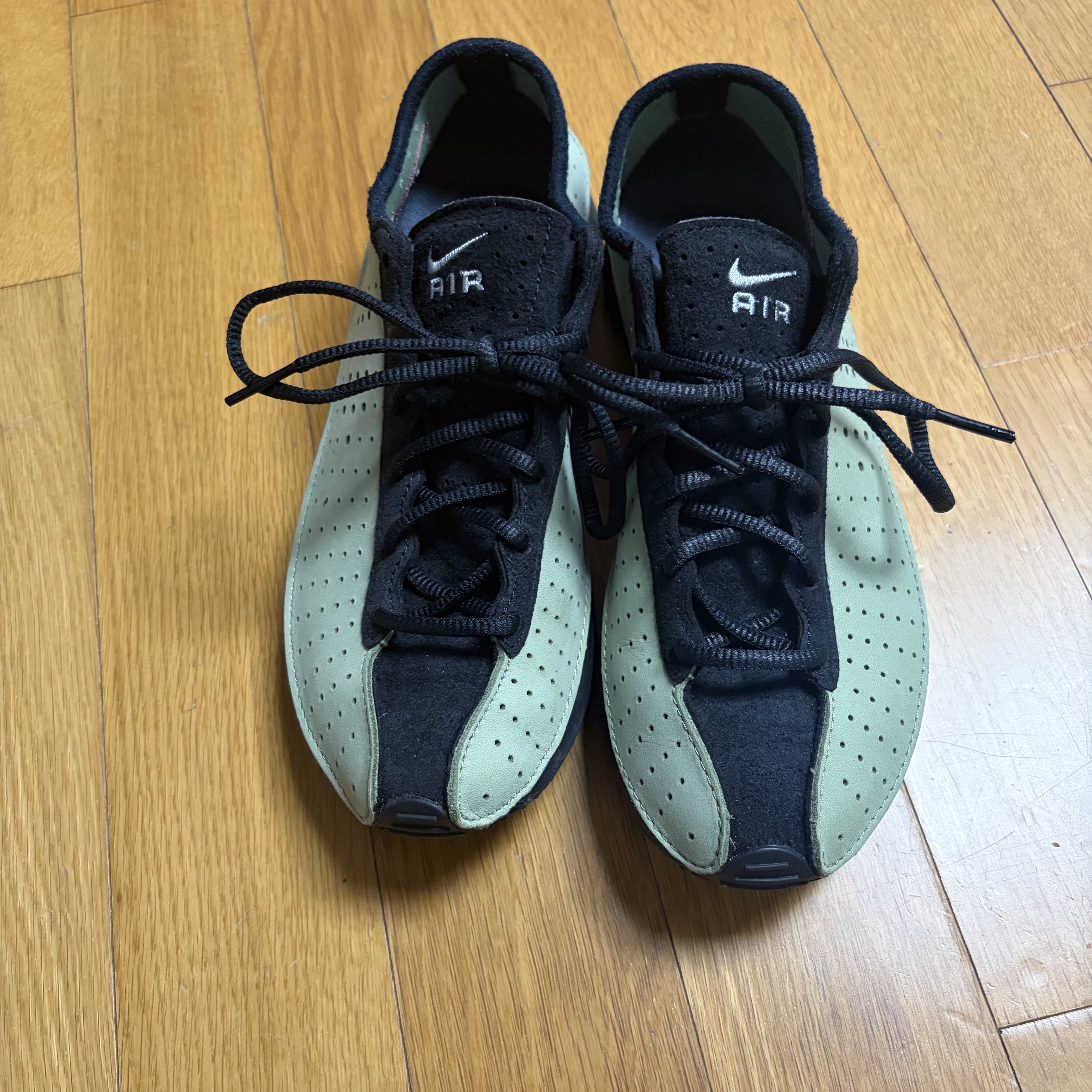 (W) Nike Air Superfly Oil Green Black 착용 스타일