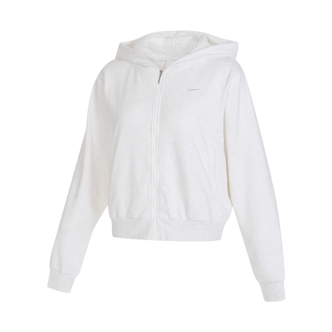 FN2420-051 (W) Nike NSW Chill Terry Loose Full Zip French Terry Hoodie Birch Heather Light Orewood Brown - Asia