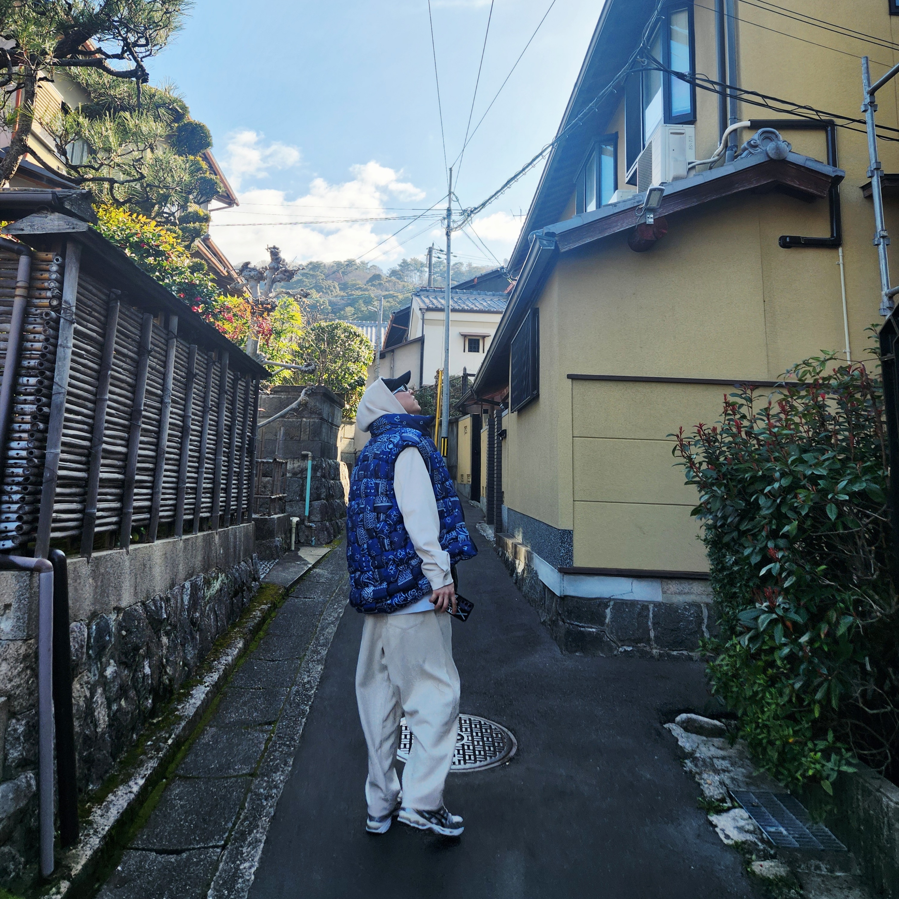 Kapital Bandana Transfer Nylon Keel Weaving Vest Dark Navy, Oakley Eye Jacket Redux Silver Frame Prizm Black Polarized Lenses High Bridge Fit 착용 스타일 - 2