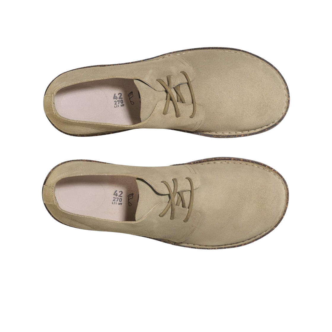 버켄스탁 업살라 로우 스웨이드 레더 페이디드 카키 - 내로우(Birkenstock Uppsala Low Suede Leather Faded Khaki - Narrow) - 2