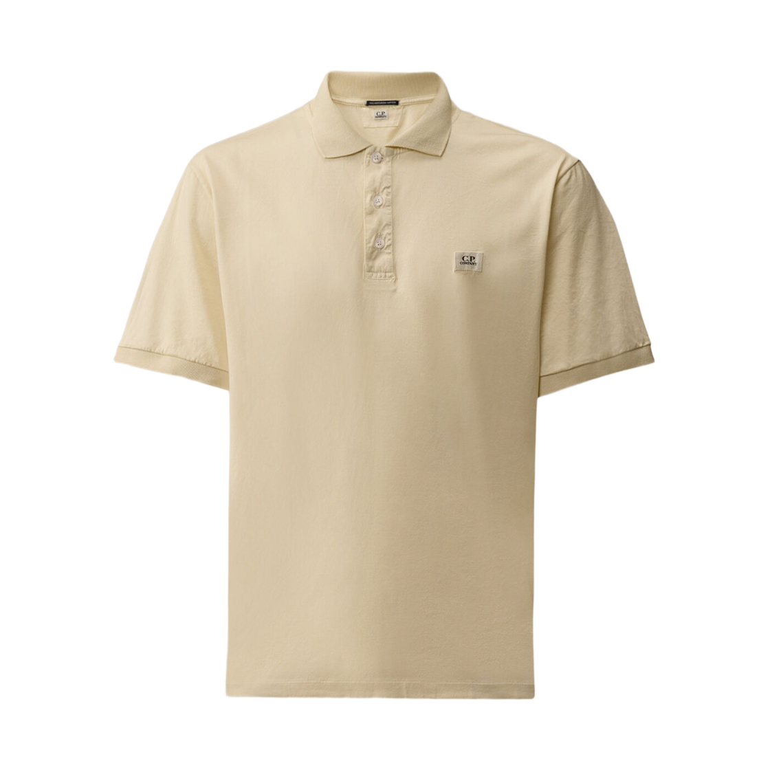 20CMPL115A006374G114 C.P. Company 70/2 Mercerized Jersey Gasato Short Sleeve Polo Frozen Dew White - 26SS