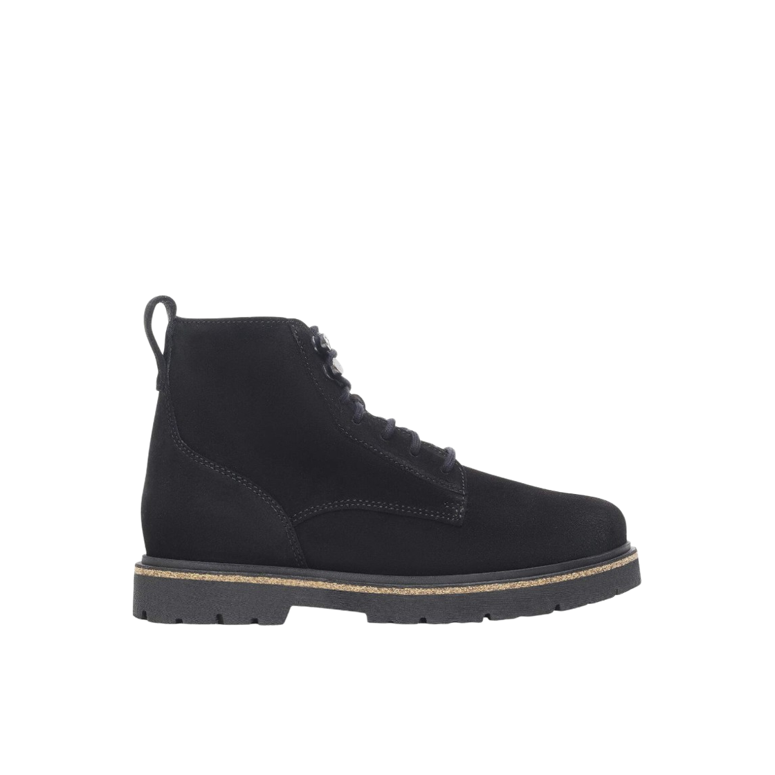 1028911 Birkenstock Highwood Lace Mid Suede Leather Black - Regular
