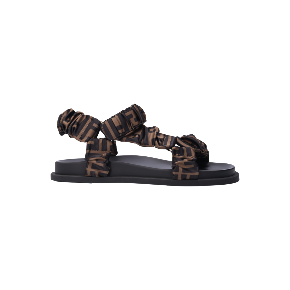 ITP9RGD8KR28 Fendi 8X8291 Satin Sandals Brown 37.5