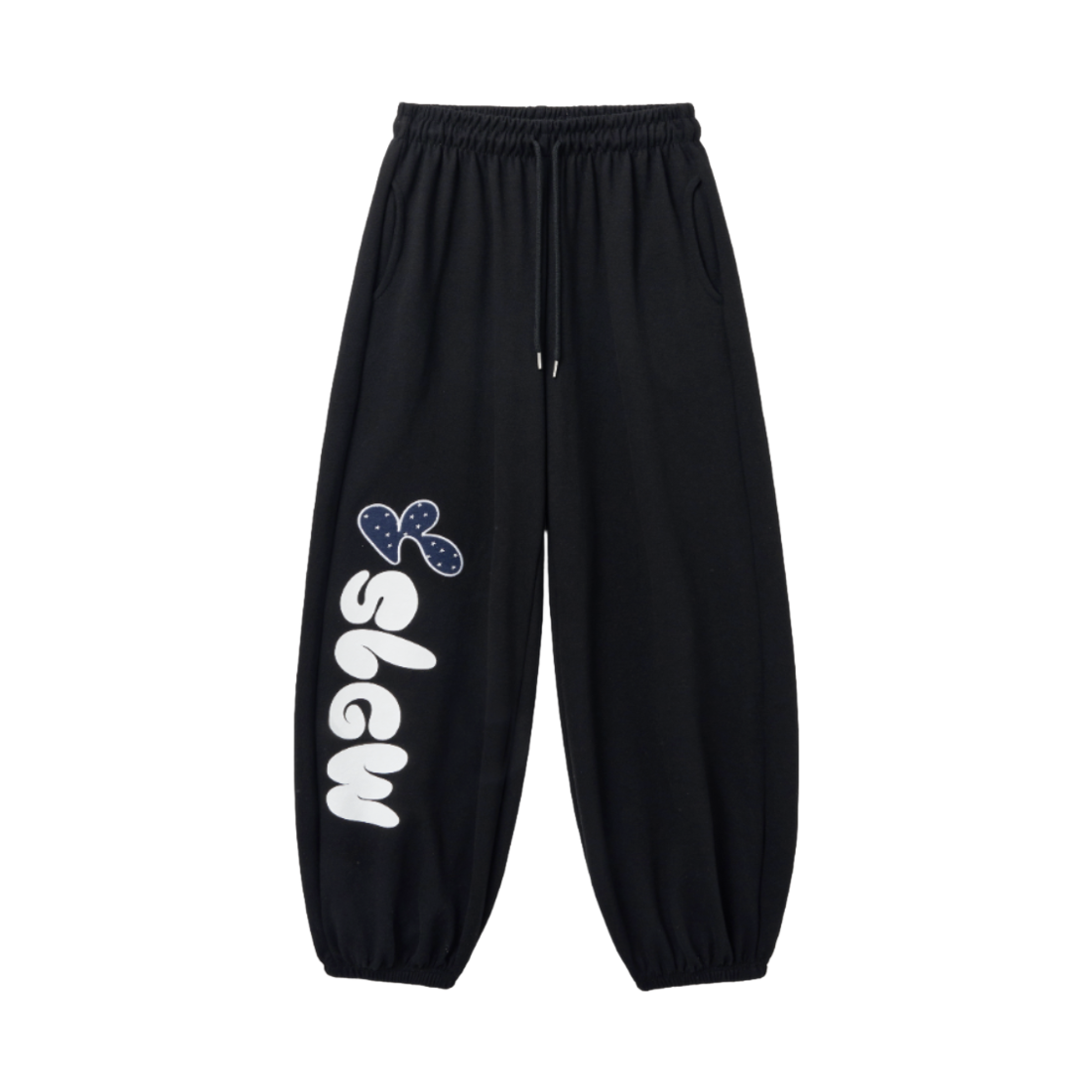 슬릭글로우 버블검 프린팅 조거 스웨트 팬츠 블랙(SLEEKGLOW Bubblegum Printing Jogger Sweat Pants Black) - 1