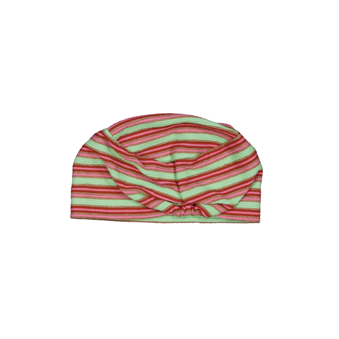 KS6BABN002YG Kookeesee Stripe Band Beanie Mint/Pink