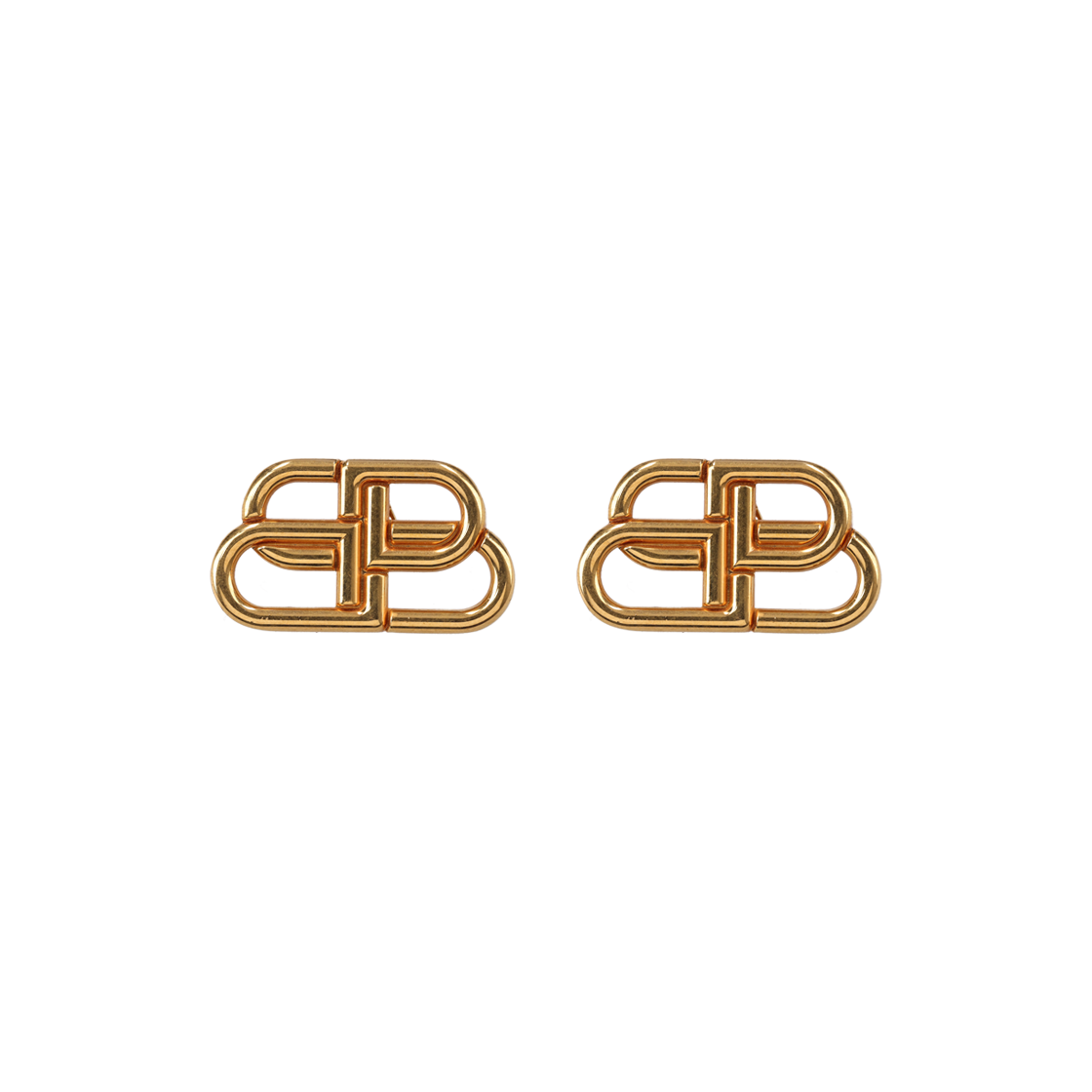 발렌시아가 624199 BB 스몰 스터드 이어링 브라스 골드(Balenciaga 624199 BB Small Stud Earrings in Brass Gold)