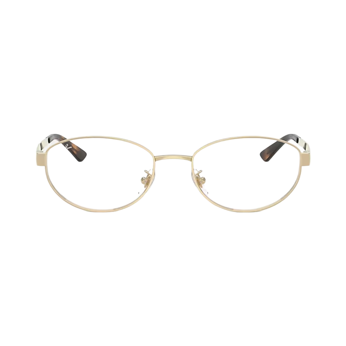 레이밴 RB3774D 옵틱스 폴리쉬드 라이트 골드 프레임 클리어 렌즈 로우 브릿지 핏(Ray-Ban RB3774D Optics Polished Light Gold Frame Clear Lenses Low Bridge Fit)