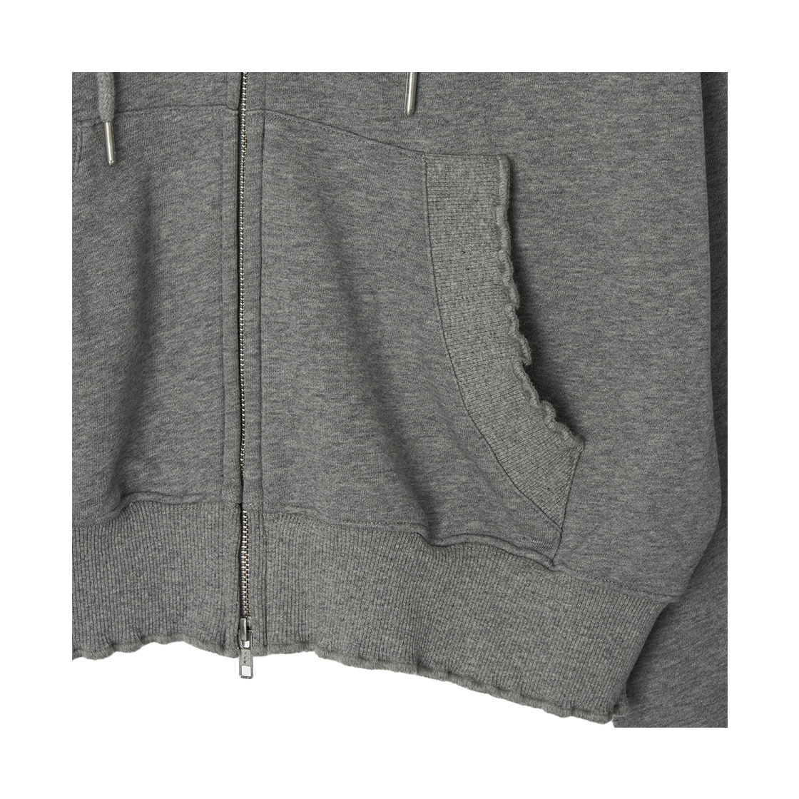 콜아웃뉴이어 코니 러플 후드 집업 / 멜란지(CONY CONY Ruffle Hoodie Zip-Up / Melange) - 3