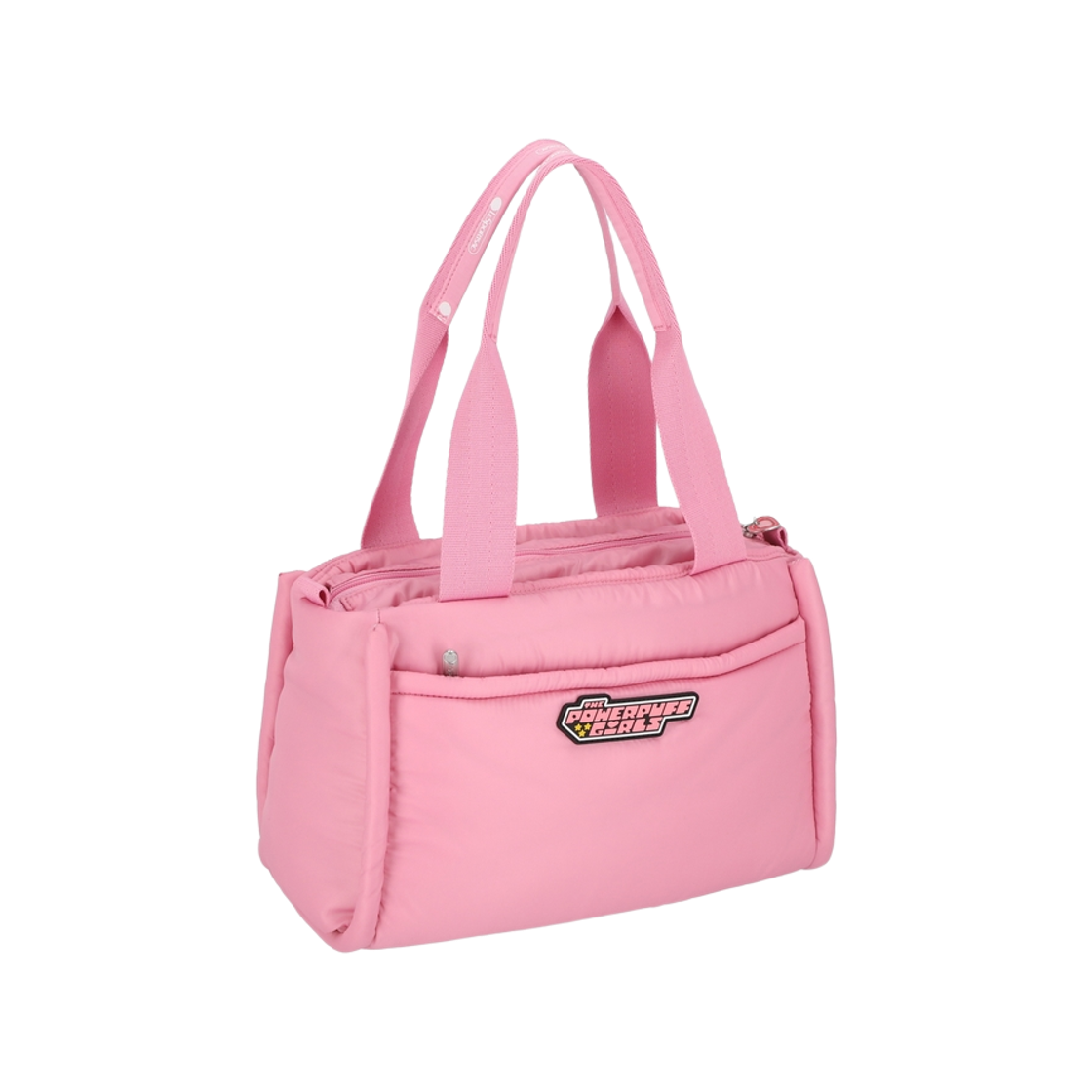 레스포색 파워퍼프걸 핑크 쉬인 퍼피 핸들 토트백(Lesportsac PPG Pink Sheen Puffy Top Handel Tote) - 2