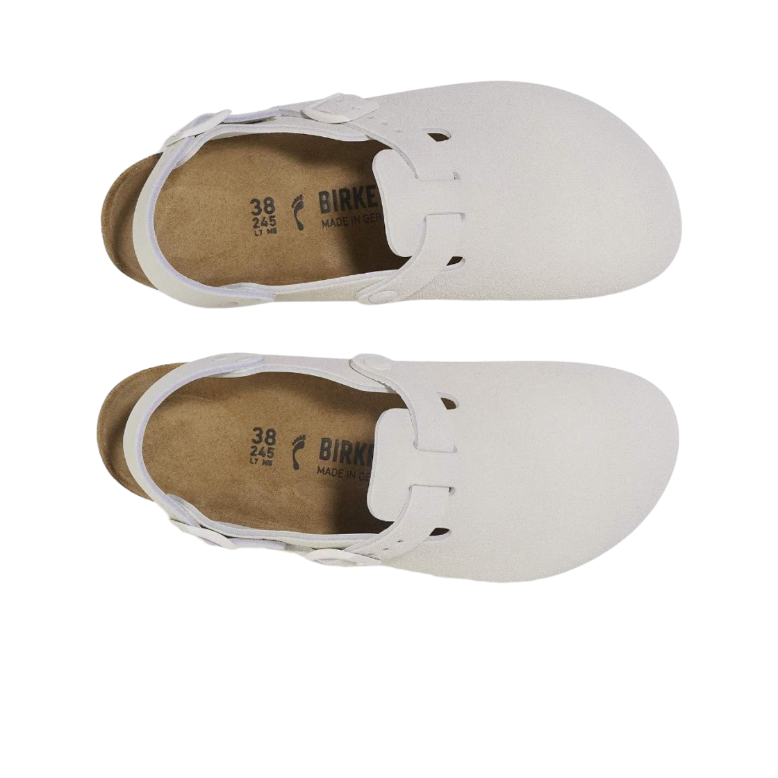 버켄스탁 토키오 2 스웨이드 앤틱 화이트 - 내로우(Birkenstock Tokio II Suede Antique White - Narrow) - 2