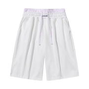 SLEEKGLOW Boxer Trunk Bermuda Pants White