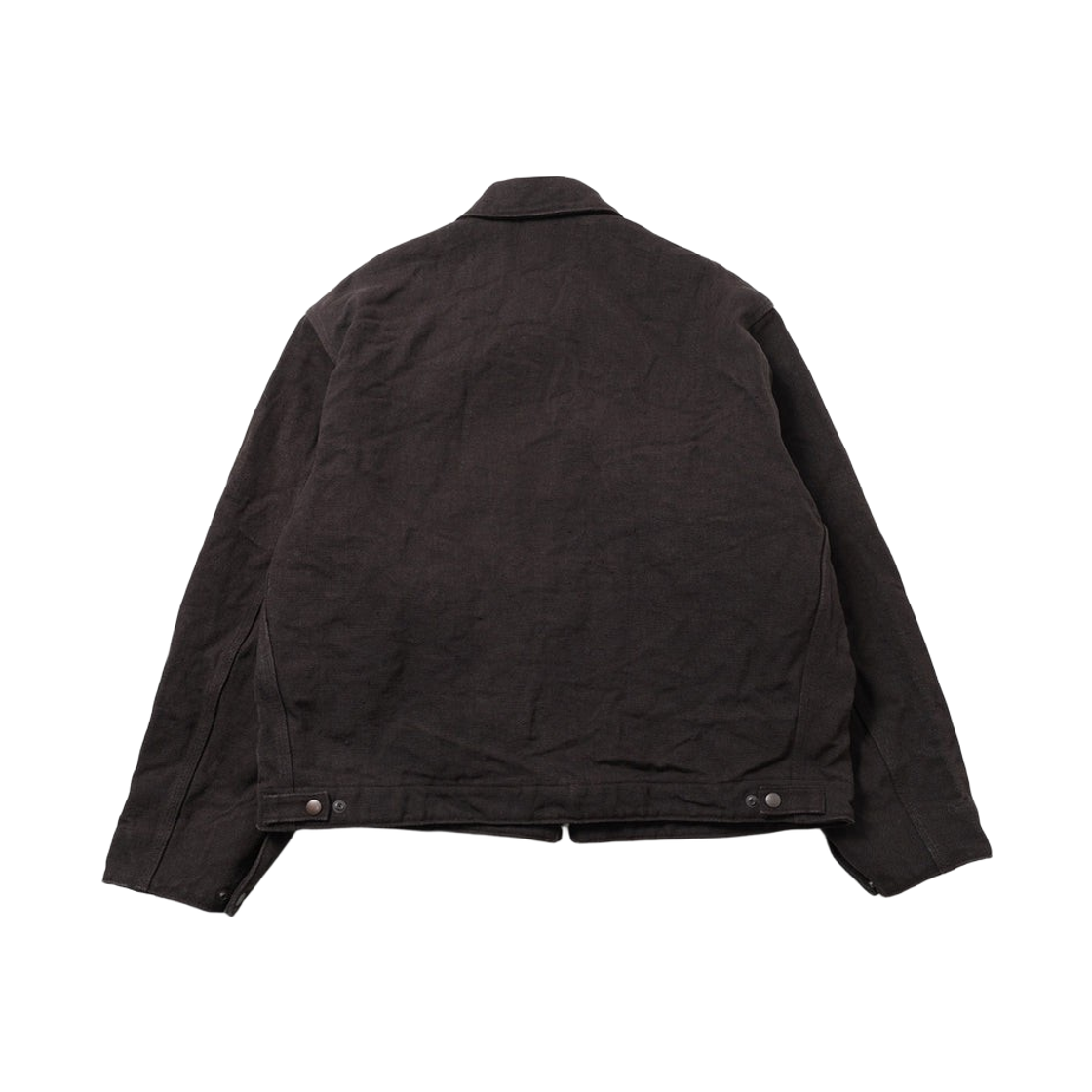 코모리 헴프 덕 집 숏 자켓 브라운 - 26SS(Comoli Hemp Duck Zip Short Jacket Brown - 26SS) - 2