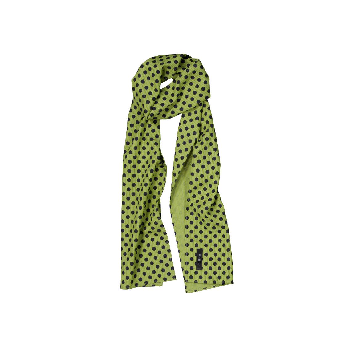 쿠키시 폴카 도트 롱 스카프 연두(Kookeesee Polka Dot Long Scarf Yellowish Green)