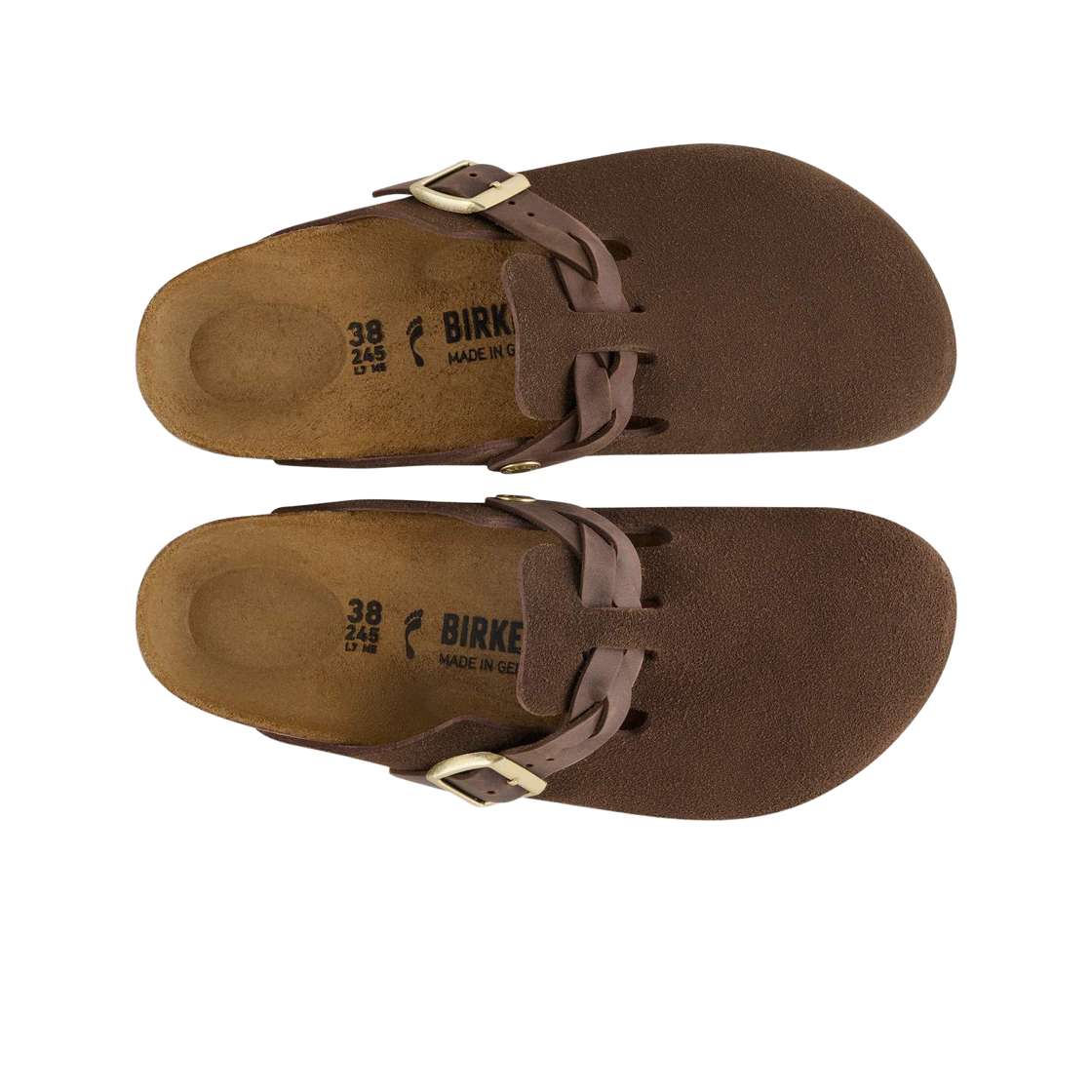 (W) 버켄스탁 보스턴 브레이디드 스웨이드 레더 카라페 - 내로우((W) Birkenstock Boston Braided Suede Leather Carafe - Narrow) - 2