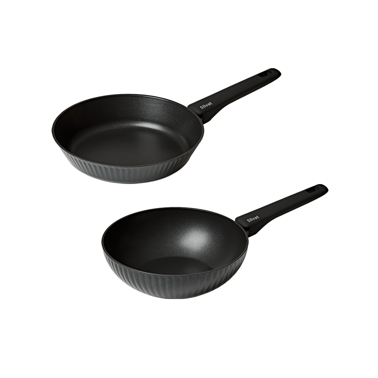 실바트 벨리나 IH 단조 프라이팬 2종 세트(28팬+24웍)(Silvat vellina IH Forging Frying Pan Set of 2 (28 Pan + 24 Wok)) - 2