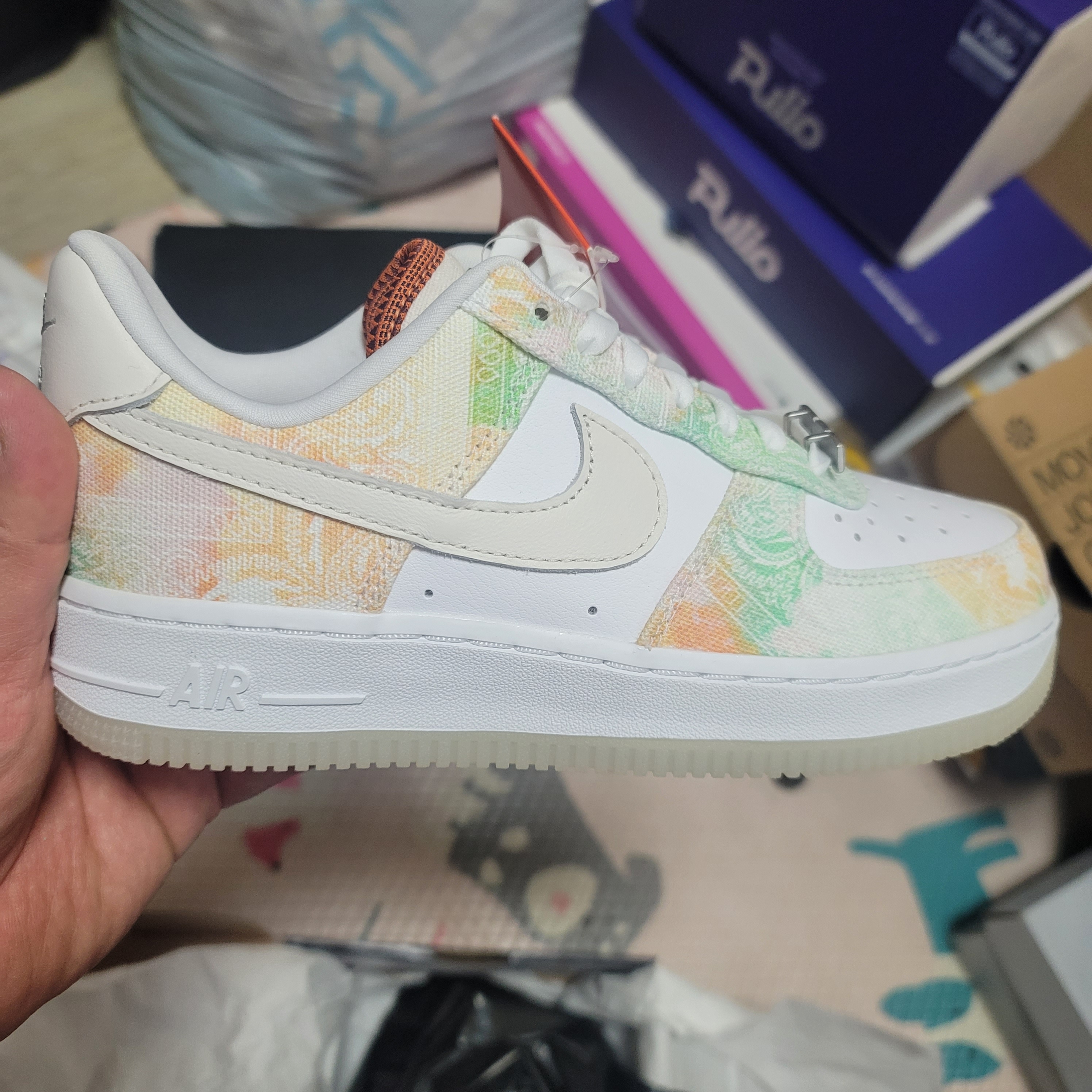 (W) Nike Air Force 1 '07 LX Phantom Mint Foam 착용 스타일